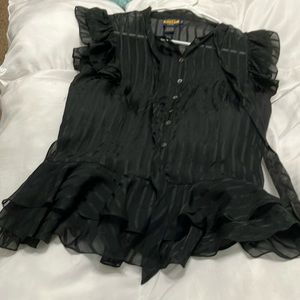 Ralph Lauren rugby silk top